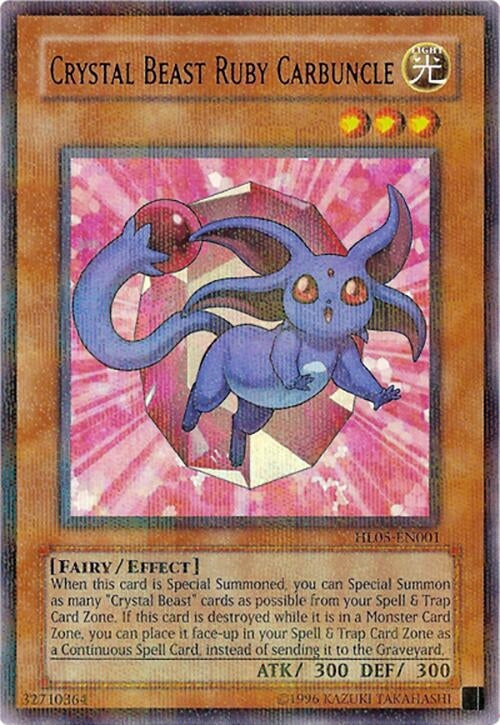 Image for Crystal Beast Ruby Carbuncle (Hobby League 5) (HL05-EN001) - YuGiOh