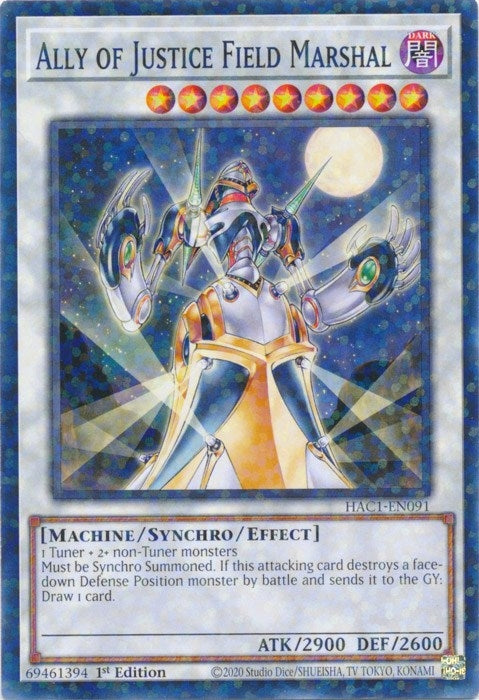 Image for Ally of Justice Field Marshal (Duel Terminal) (Hidden Arsenal: Chapter 1) (HAC1-EN091) - YuGiOh