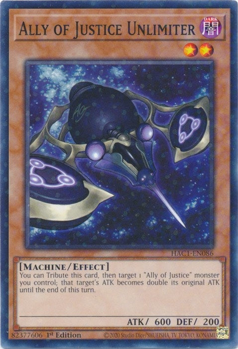 Image for Ally of Justice Unlimiter (Duel Terminal) (Hidden Arsenal: Chapter 1) (HAC1-EN086) - YuGiOh