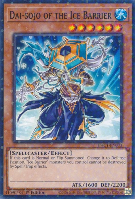Image for Dai-sojo of the Ice Barrier (Duel Terminal) (Hidden Arsenal: Chapter 1) (HAC1-EN033) - YuGiOh