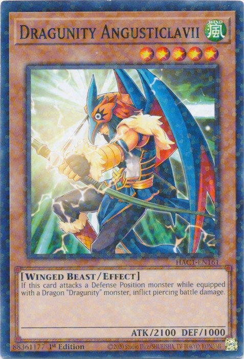 Image for Dragunity Angusticlavii (Duel Terminal) (Hidden Arsenal: Chapter 1) (HAC1-EN161) - YuGiOh