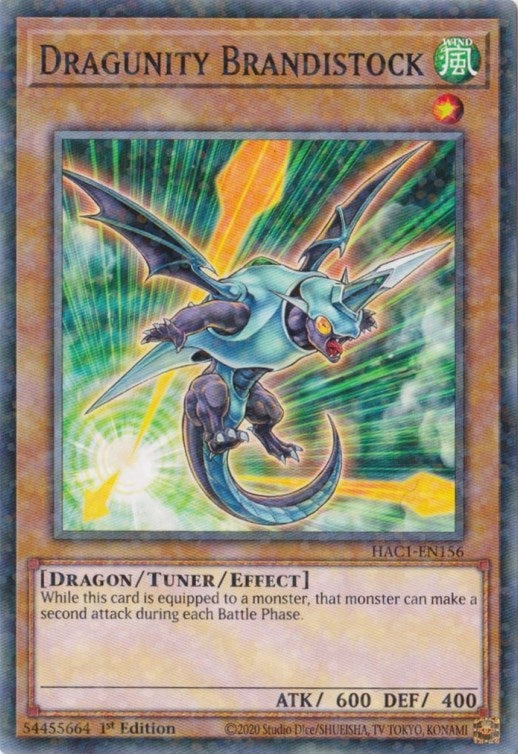 Image for Dragunity Brandistock (Duel Terminal) (Hidden Arsenal: Chapter 1) (HAC1-EN156) - YuGiOh