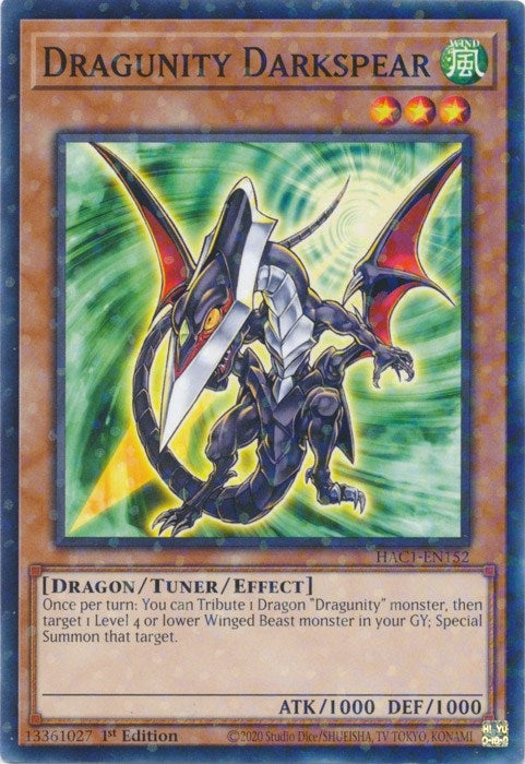 Image for Dragunity Darkspear (Duel Terminal) (Hidden Arsenal: Chapter 1) (HAC1-EN152) - YuGiOh