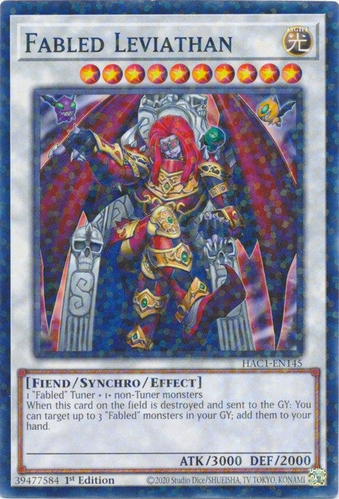 Image for Fabled Leviathan (Duel Terminal) (Hidden Arsenal: Chapter 1) (HAC1-EN145) - YuGiOh