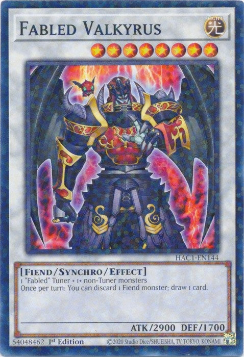 Image for Fabled Valkyrus (Duel Terminal) (Hidden Arsenal: Chapter 1) (HAC1-EN144) - YuGiOh