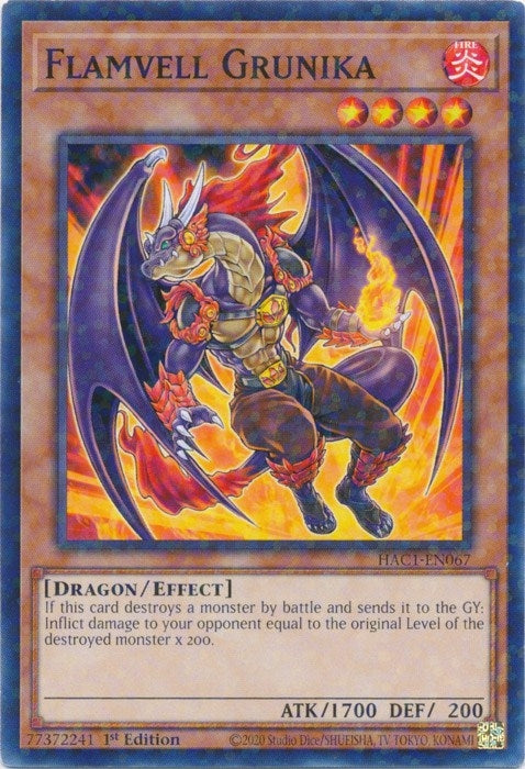 Image for Flamvell Grunika (Duel Terminal) (Hidden Arsenal: Chapter 1) (HAC1-EN067) - YuGiOh