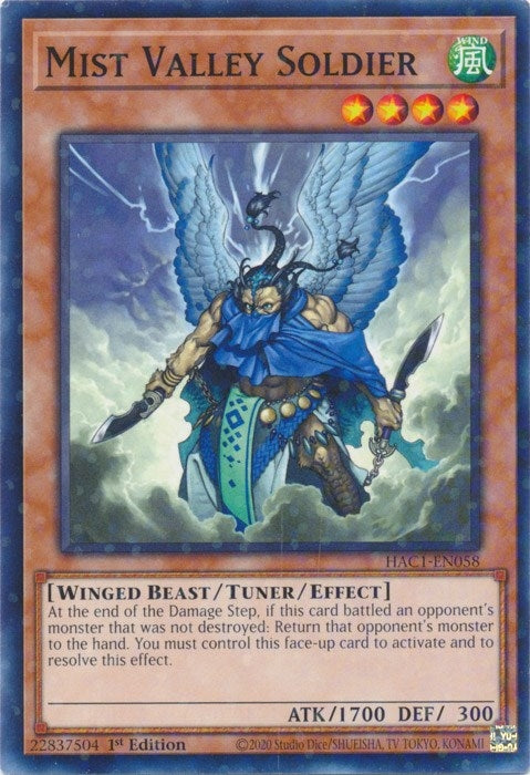 Image for Mist Valley Soldier (Duel Terminal) (Hidden Arsenal: Chapter 1) (HAC1-EN058) - YuGiOh