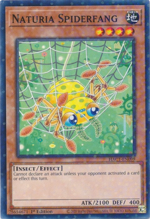 Image for Naturia Spiderfang (Duel Terminal) (Hidden Arsenal: Chapter 1) (HAC1-EN098) - YuGiOh