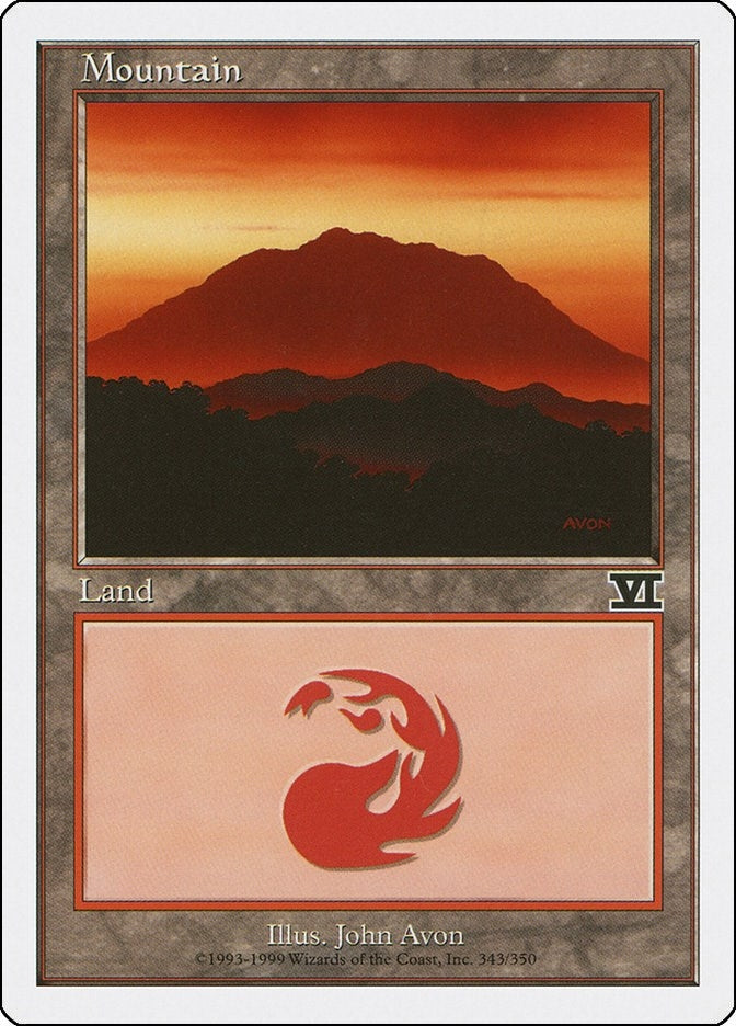 Image for Mountain (343) (Classic Sixth Edition) (343) - Magic: The Gathering
