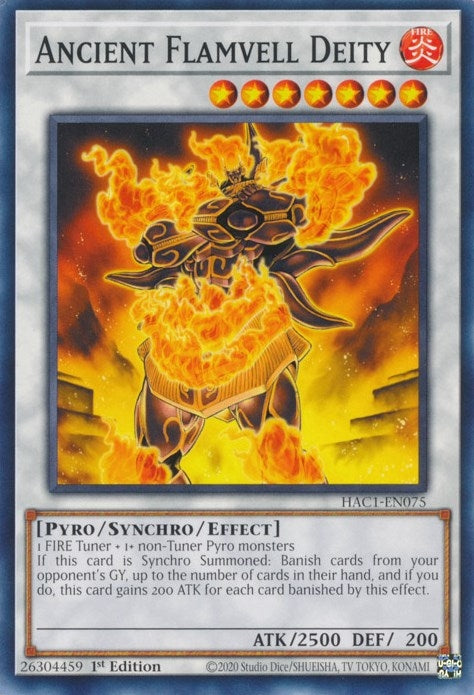 Image for Ancient Flamvell Deity (Hidden Arsenal: Chapter 1) (HAC1-EN075) - YuGiOh