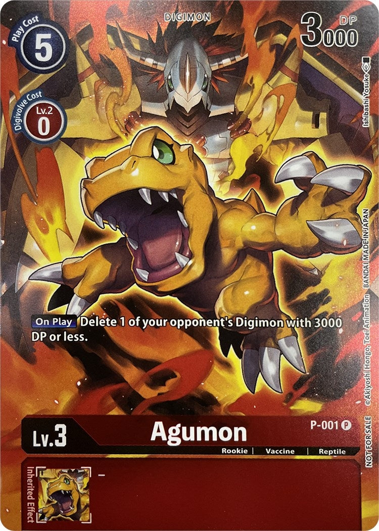 Image for Agumon - P-001 (Tamer's Evolution Box 2) (P-001 P) (D-PR) - Digimon Card Game