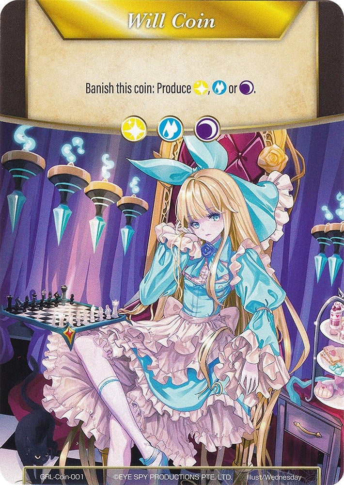 Image for Will Coin - Coin-001 - Alice, Tales of Creation (Game of Gods: Reloaded) (GRL-Coin-001) - Force of Will
