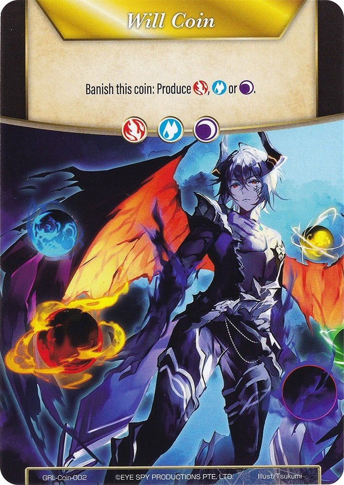 Image for Will Coin - Coin-002 - Dante, Seven Deadly Sins (Game of Gods: Reloaded) (GRL-Coin-002) - Force of Will