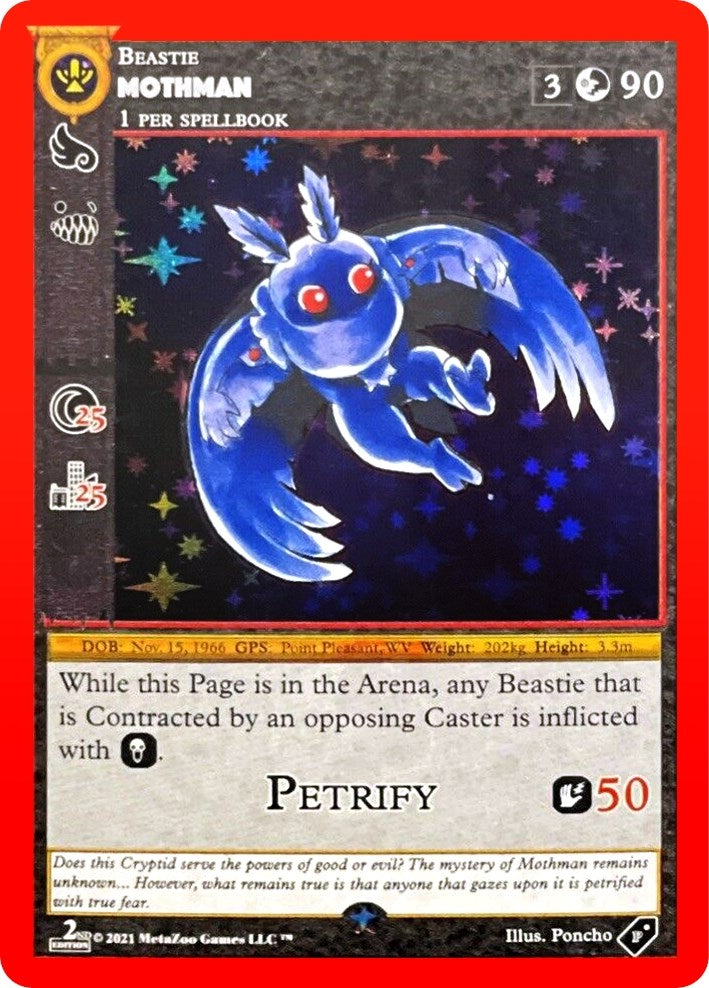Image for Mothman (Cryptid Nation: Second Edition Blister Promo) (Miscellaneous Promos) - MetaZoo