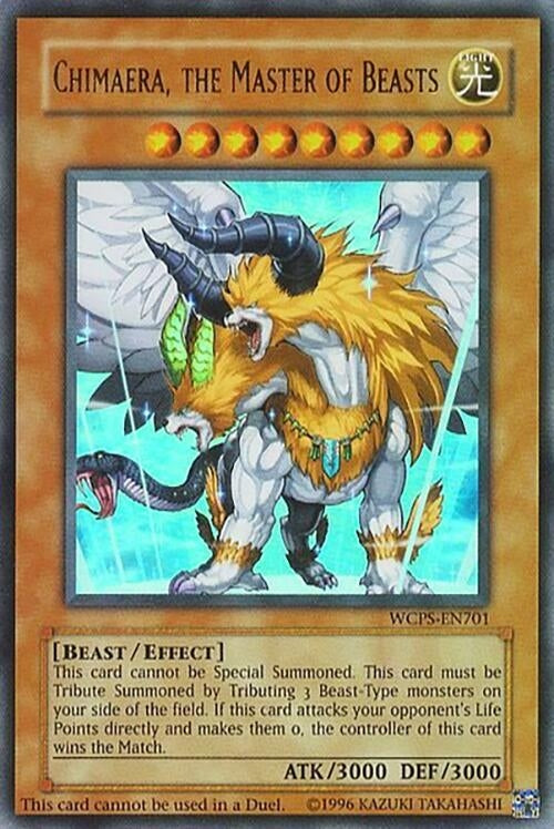 Image for Chimaera, the Master of Beasts (World Championship Series) (WCPS-EN701) - YuGiOh