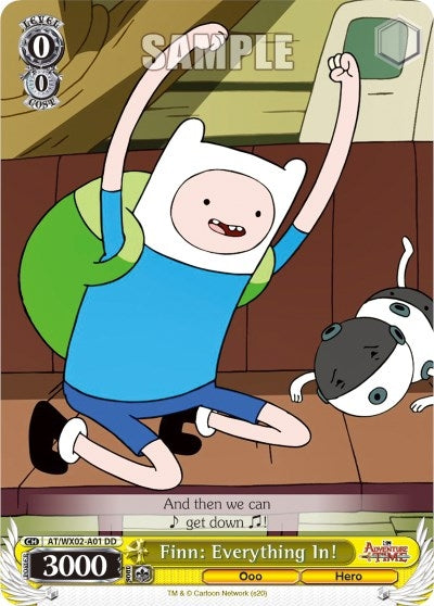 Image for Finn: Everything In! (Adventure Time) (AT/WX02-A01) - Weiss Schwarz