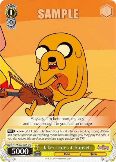 Image for Jake: Date at Sunset (Adventure Time) (AT/WX02-A04) - Weiss Schwarz