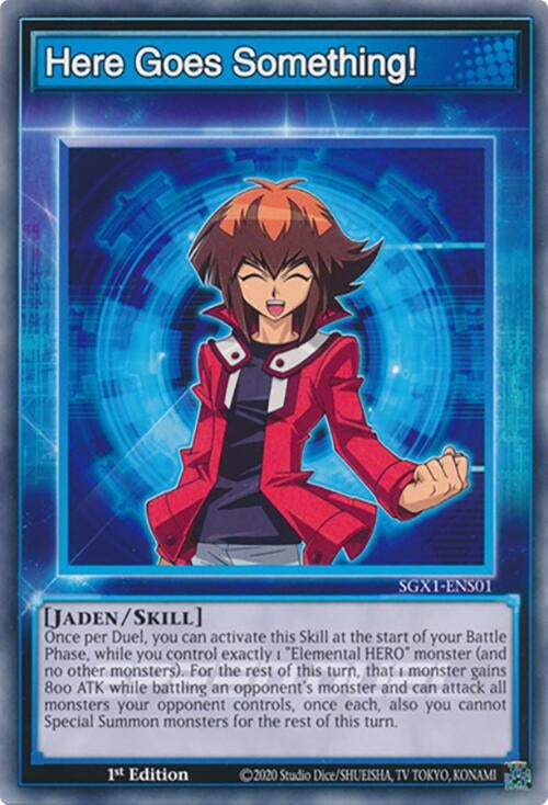 Image for Here Goes Something! (Speed Duel GX: Duel Academy Box) (SGX1-ENS01) - YuGiOh