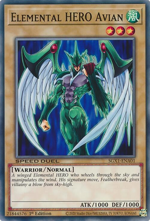 Image for Elemental HERO Avian (Speed Duel GX: Duel Academy Box) (SGX1-ENA01) - YuGiOh