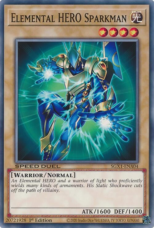 Image for Elemental HERO Sparkman (Speed Duel GX: Duel Academy Box) (SGX1-ENA04) - YuGiOh