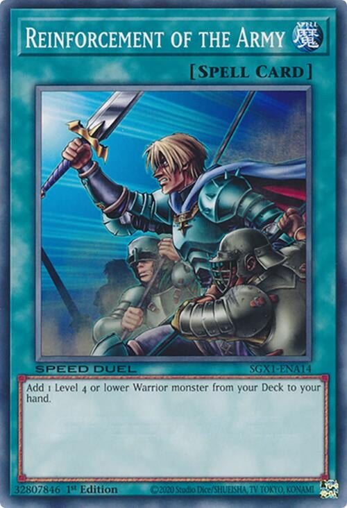 Image for Reinforcement of the Army (A) (Speed Duel GX: Duel Academy Box) (SGX1-ENA14) - YuGiOh