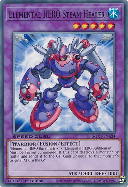 Image for Elemental HERO Steam Healer (Speed Duel GX: Duel Academy Box) (SGX1-ENA24) - YuGiOh