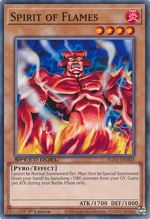 Image for Spirit of Flames (Speed Duel GX: Duel Academy Box) (SGX1-ENH05) - YuGiOh