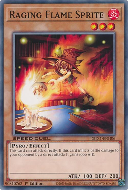 Image for Raging Flame Sprite (Speed Duel GX: Duel Academy Box) (SGX1-ENH06) - YuGiOh