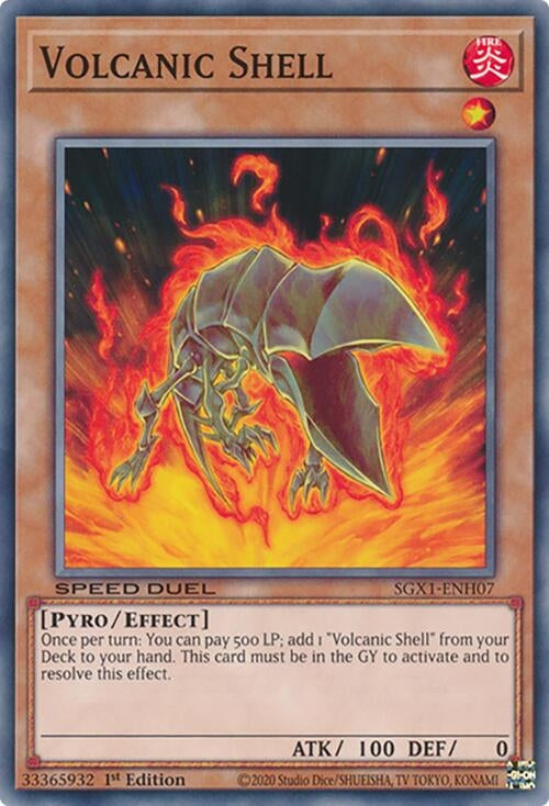 Image for Volcanic Shell (Speed Duel GX: Duel Academy Box) (SGX1-ENH07) - YuGiOh