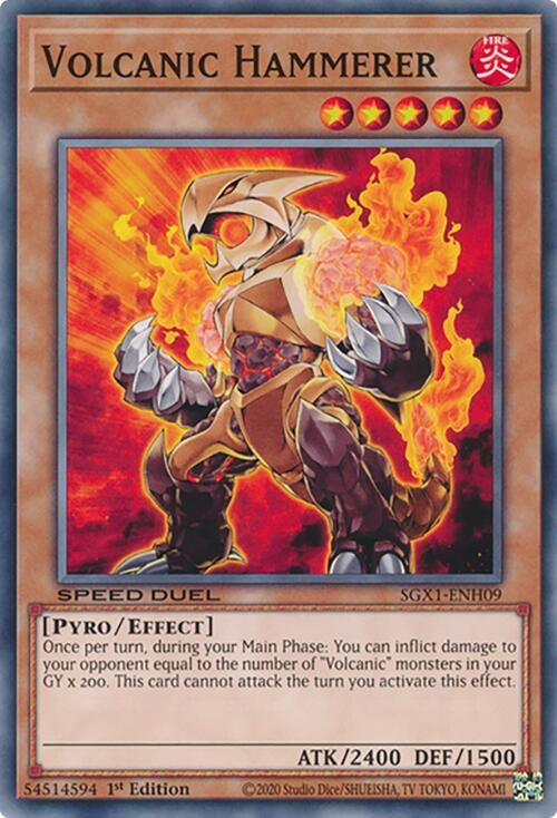 Image for Volcanic Hammerer (Speed Duel GX: Duel Academy Box) (SGX1-ENH09) - YuGiOh