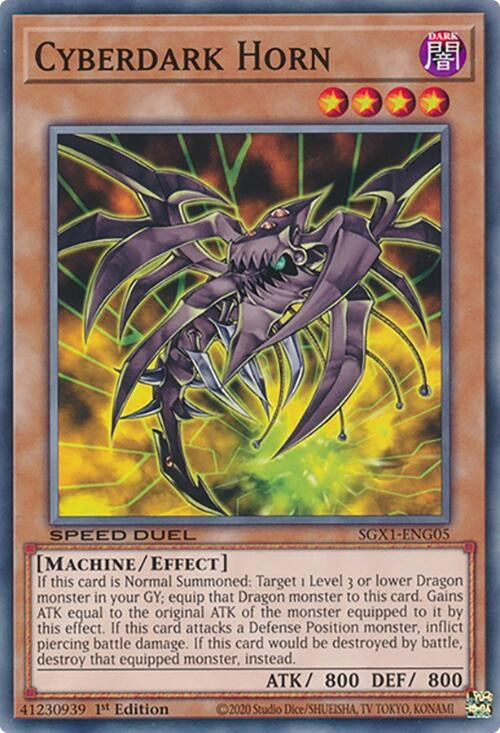 Image for Cyberdark Horn (Speed Duel GX: Duel Academy Box) (SGX1-ENG05) - YuGiOh