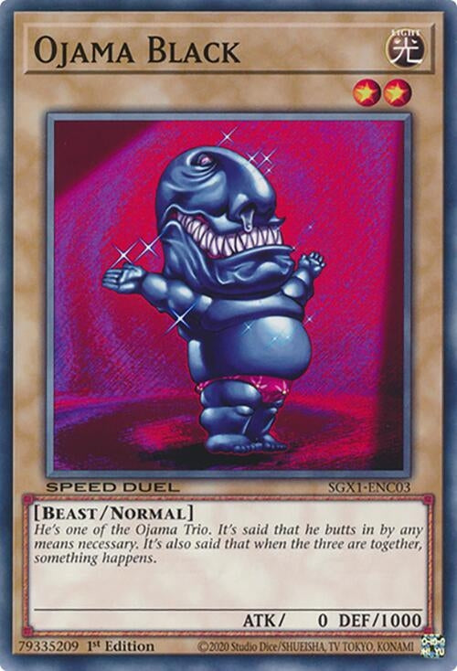 Image for Ojama Black (Speed Duel GX: Duel Academy Box) (SGX1-ENC03) - YuGiOh