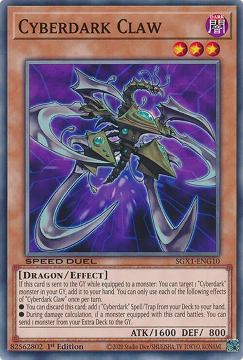 Image for Cyberdark Claw (Speed Duel GX: Duel Academy Box) (SGX1-ENG10) - YuGiOh