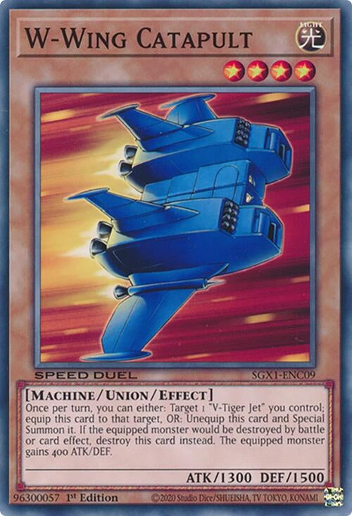 Image for W-Wing Catapult (Speed Duel GX: Duel Academy Box) (SGX1-ENC09) - YuGiOh