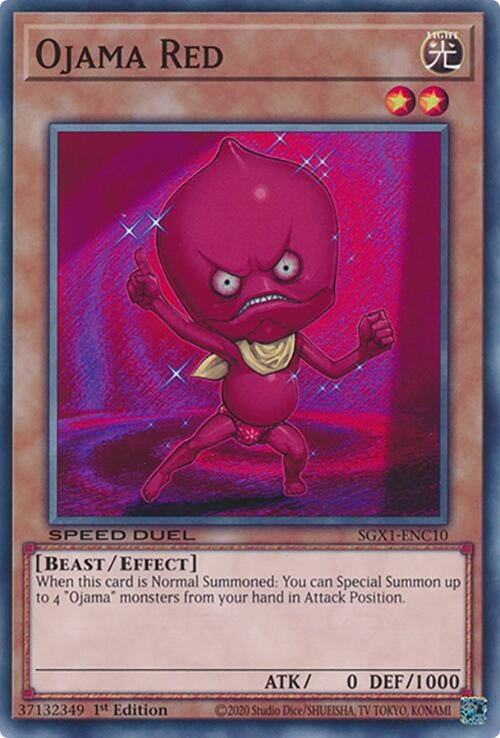 Image for Ojama Red (Speed Duel GX: Duel Academy Box) (SGX1-ENC10) - YuGiOh