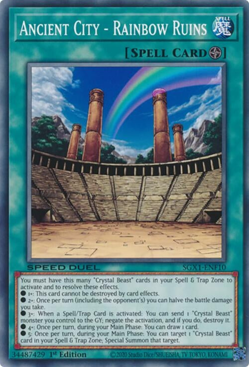 Image for Ancient City - Rainbow Ruins (Speed Duel GX: Duel Academy Box) (SGX1-ENF10) - YuGiOh