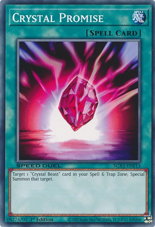 Image for Crystal Promise (Speed Duel GX: Duel Academy Box) (SGX1-ENF13) - YuGiOh