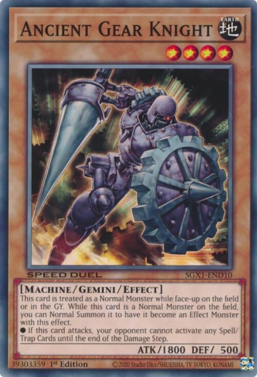 Image for Ancient Gear Knight (Speed Duel GX: Duel Academy Box) (SGX1-END10) - YuGiOh