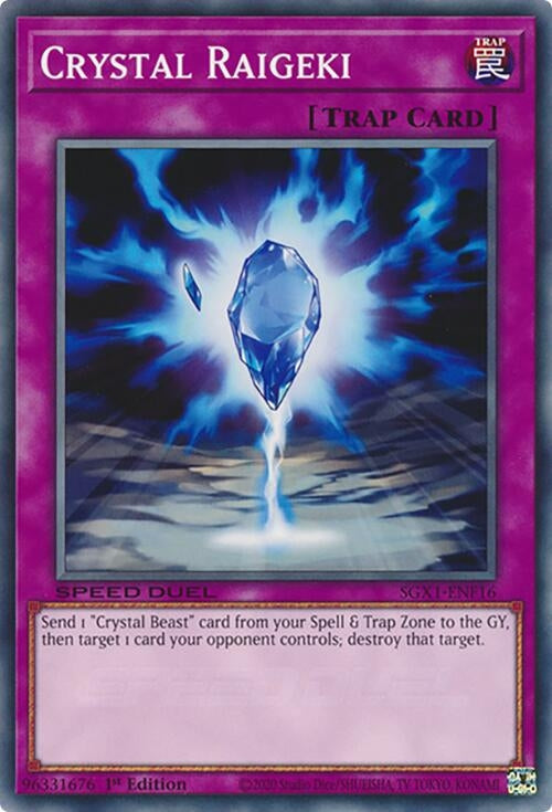 Image for Crystal Raigeki (Speed Duel GX: Duel Academy Box) (SGX1-ENF16) - YuGiOh