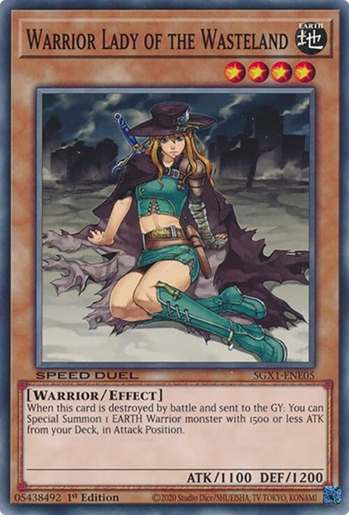 Image for Warrior Lady of the Wasteland (Speed Duel GX: Duel Academy Box) (SGX1-ENE05) - YuGiOh