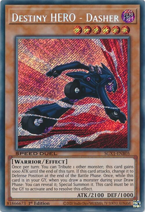 Image for Destiny HERO - Dasher (Secret Rare) (Speed Duel GX: Duel Academy Box) (SGX1-ENB05) - YuGiOh
