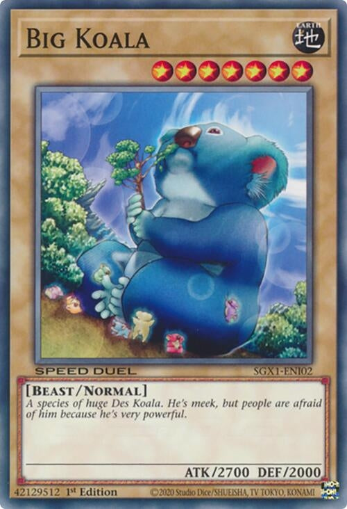 Image for Big Koala (Speed Duel GX: Duel Academy Box) (SGX1-ENI02) - YuGiOh