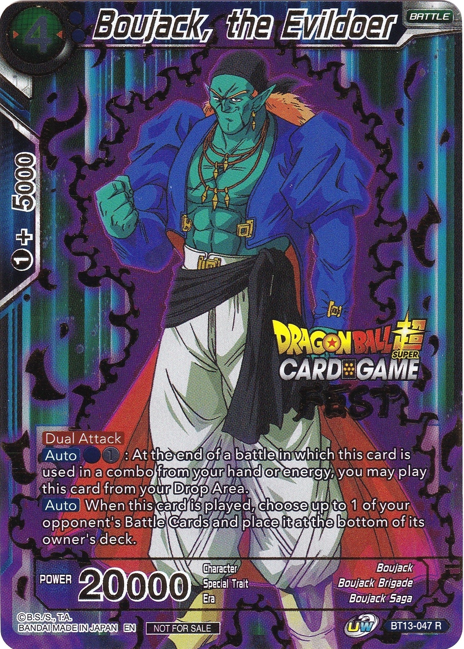 Image for Boujack, the Evildoer (Card Game Fest 2022) (Tournament Promotion Cards) (BT13-047) - Dragon Ball Super: Masters