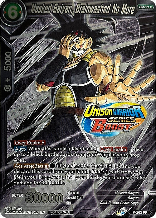 Image for Masked Saiyan, Brainwashed No More (Event Pack 08) (Alternate Foil) (Tournament Promotion Cards) (P-263) - Dragon Ball Super: Masters