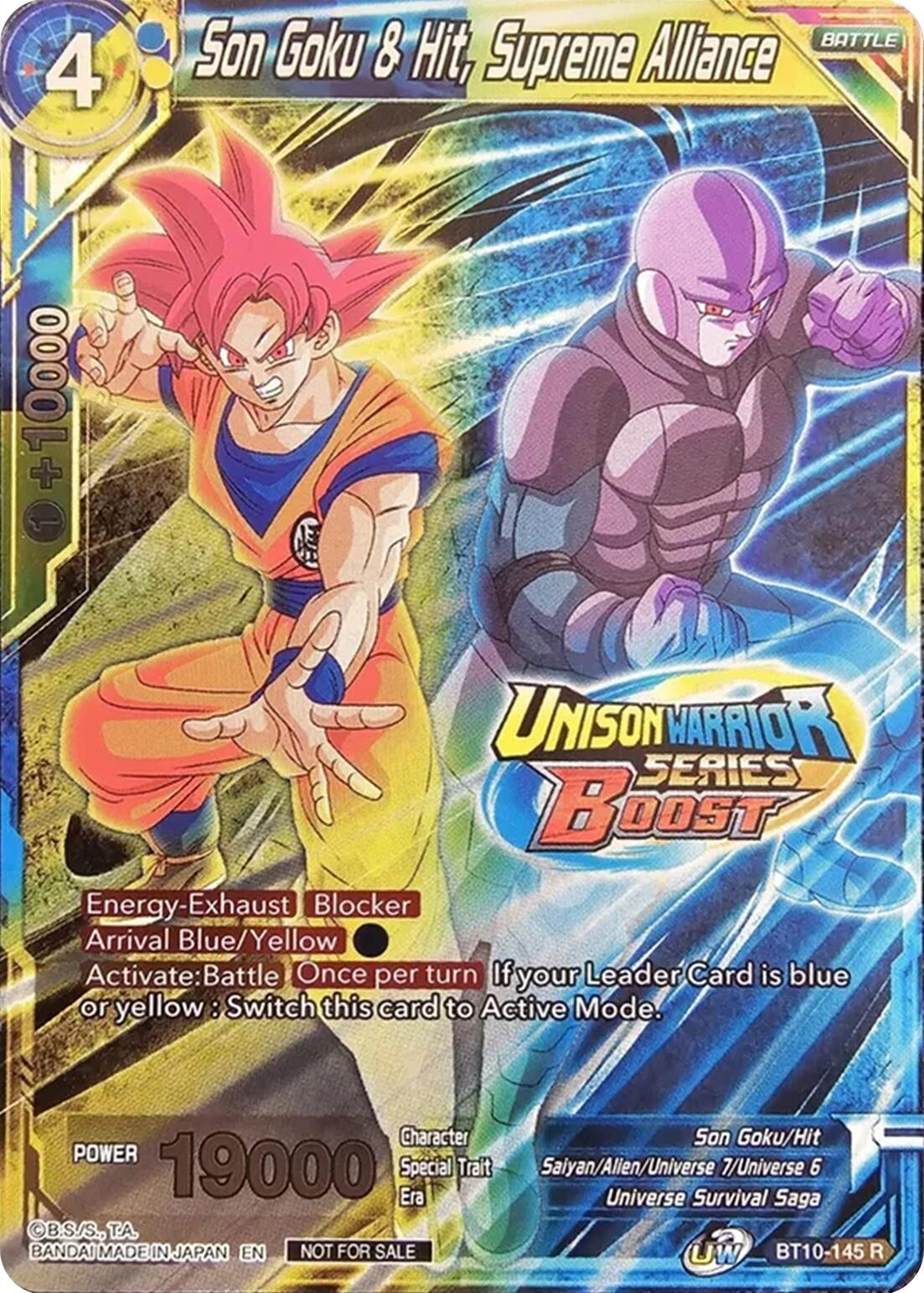 Image for Son Goku & Hit, Supreme Alliance (Event Pack 08) (Alternate Foil) (Tournament Promotion Cards) (BT10-145) - Dragon Ball Super: Masters
