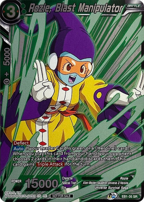 Image for Rozie, Blast Manipulator (Event Pack 09) (Alternate Foil) (Tournament Promotion Cards) (EB1-35) - Dragon Ball Super: Masters