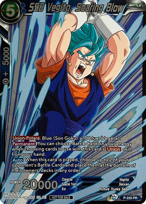 Image for SSB Vegito, Soaring Blow (Event Pack 09) (Alternate Foil) (Tournament Promotion Cards) (P-220) - Dragon Ball Super: Masters