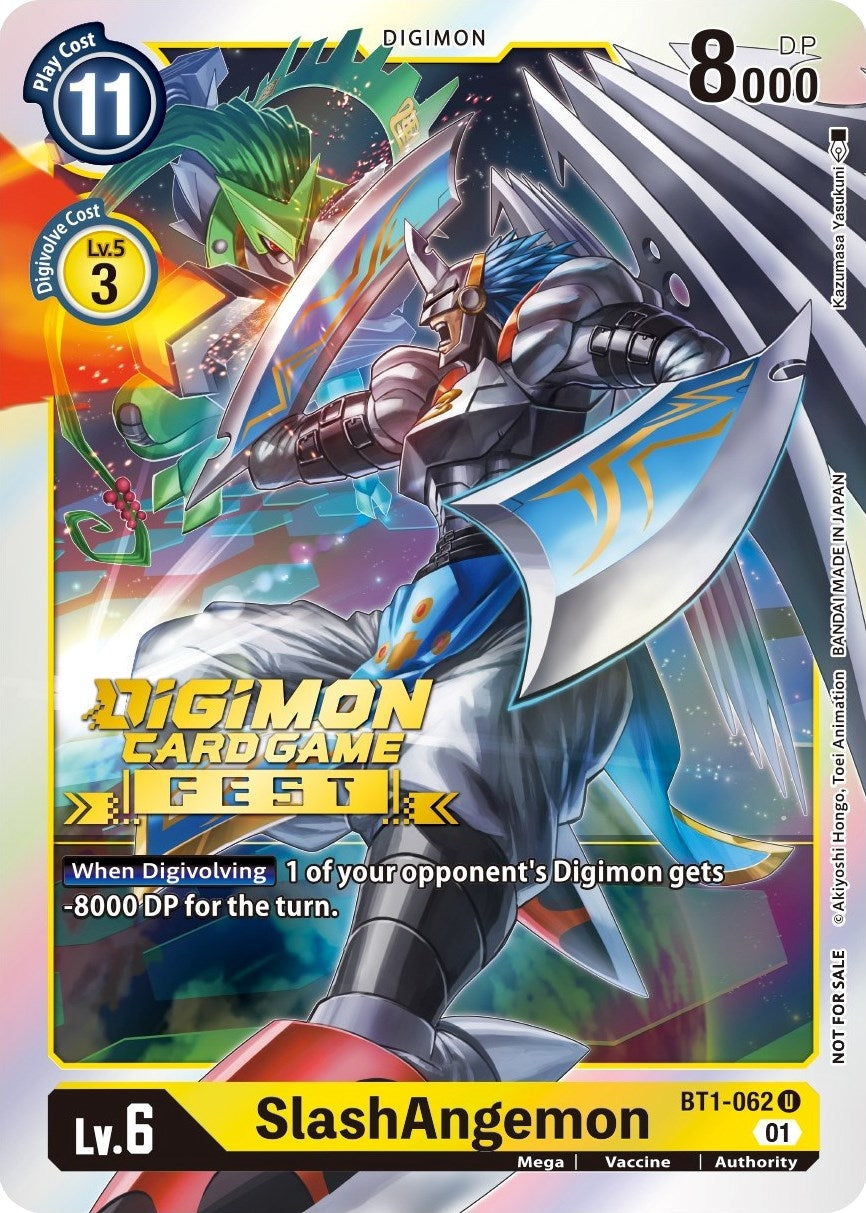 Image for SlashAngemon (Digimon Card Game Fest 2022) (BT01-03A) (BT1-062 U) - Digimon Card Game