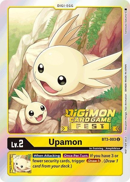 Image for Upamon - BT3-003 (Digimon Card Game Fest 2022) (BT01-03A) (BT3-003 U) - Digimon Card Game