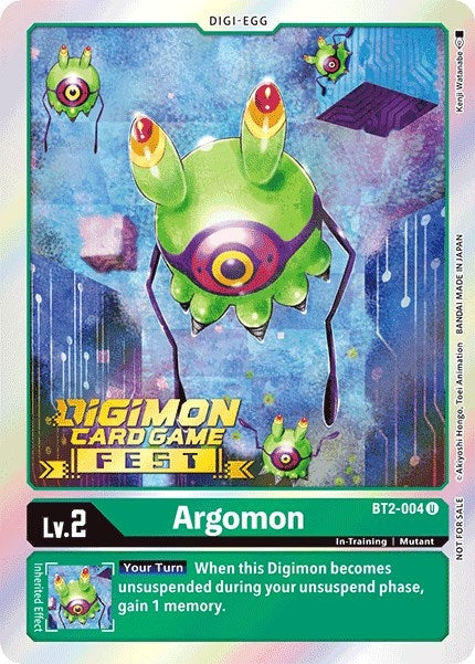 Image for Argomon - BT2-004 (Digimon Card Game Fest 2022) (BT01-03A) (BT2-004 U) - Digimon Card Game